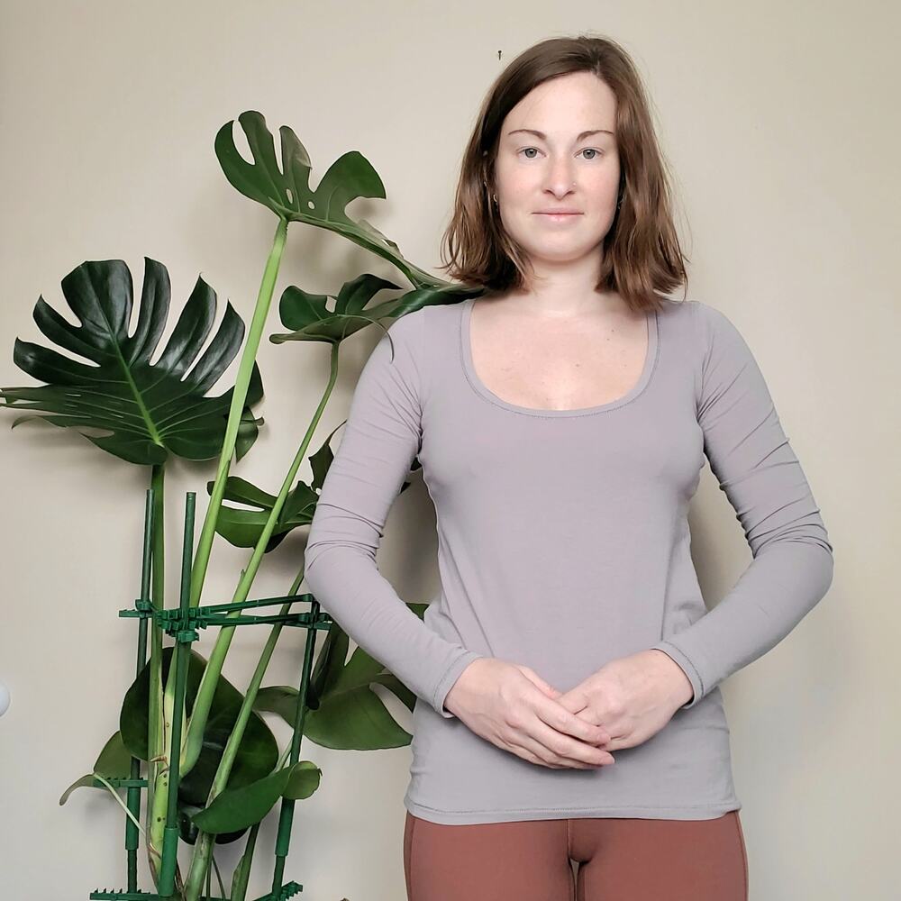 Lululemon Long Sleeve Tee Purple Gray 4